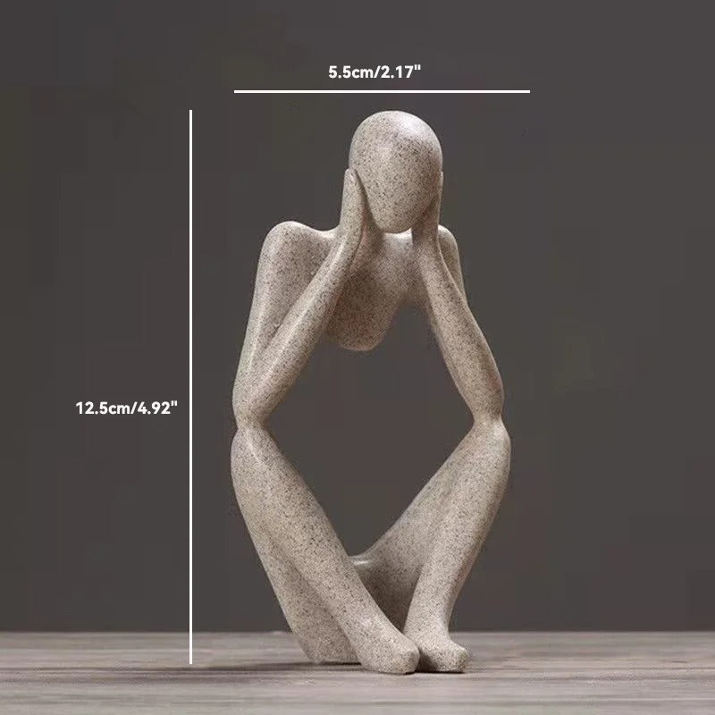 Le Penseur – Sculpture Abstraite Nordique