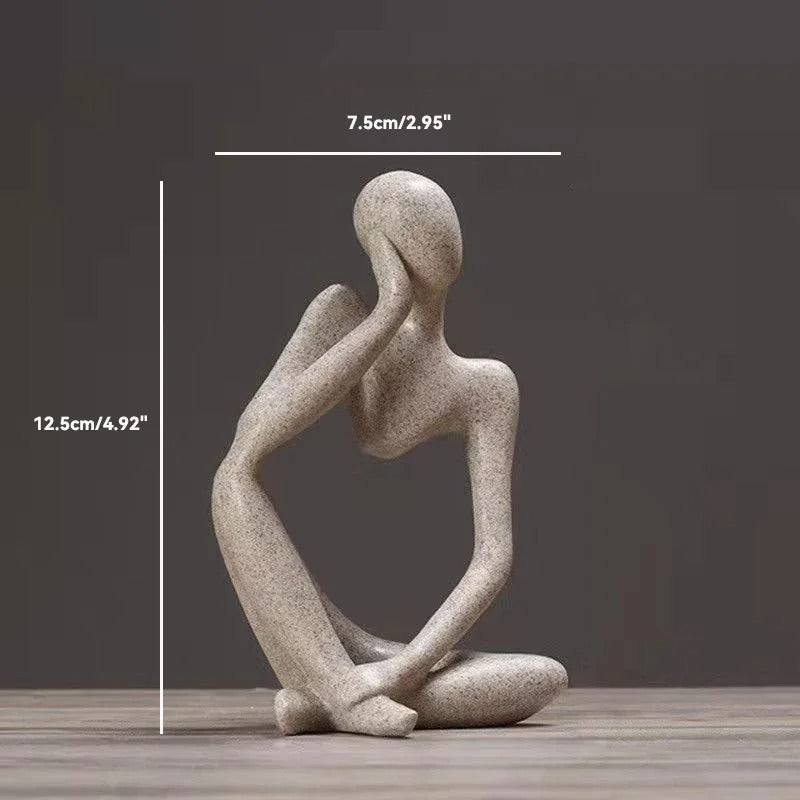 Le Penseur – Sculpture Abstraite Nordique