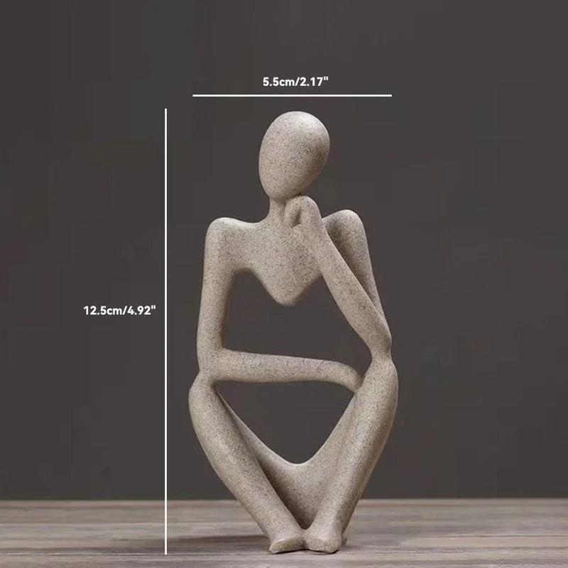 Le Penseur – Sculpture Abstraite Nordique