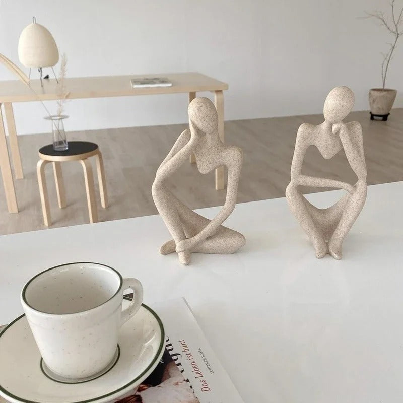 Le Penseur – Sculpture Abstraite Nordique
