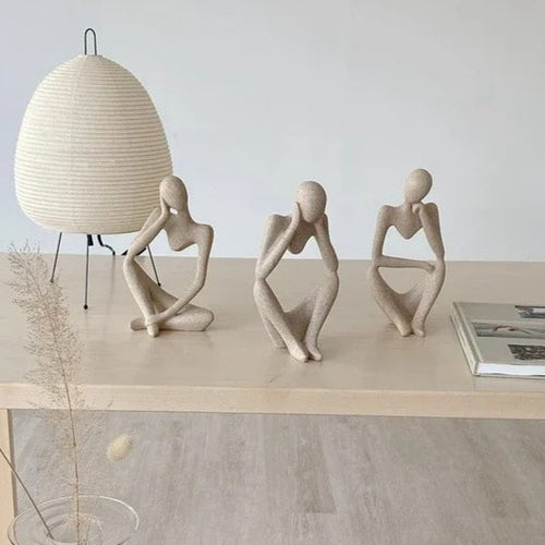 Le Penseur – Sculpture Abstraite Nordique